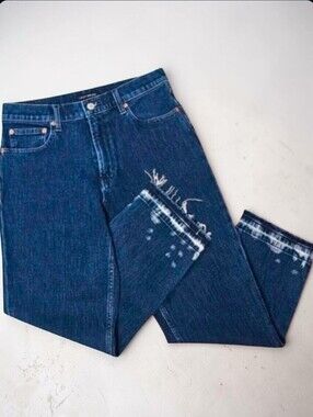 LUCKY BRAND | RELAXED TAPER FRINGED CROPPED JEANS